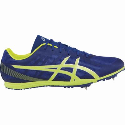 Asics Heat Chaser - Miesten Piikkarit - Syvä Sininen/Keltainen